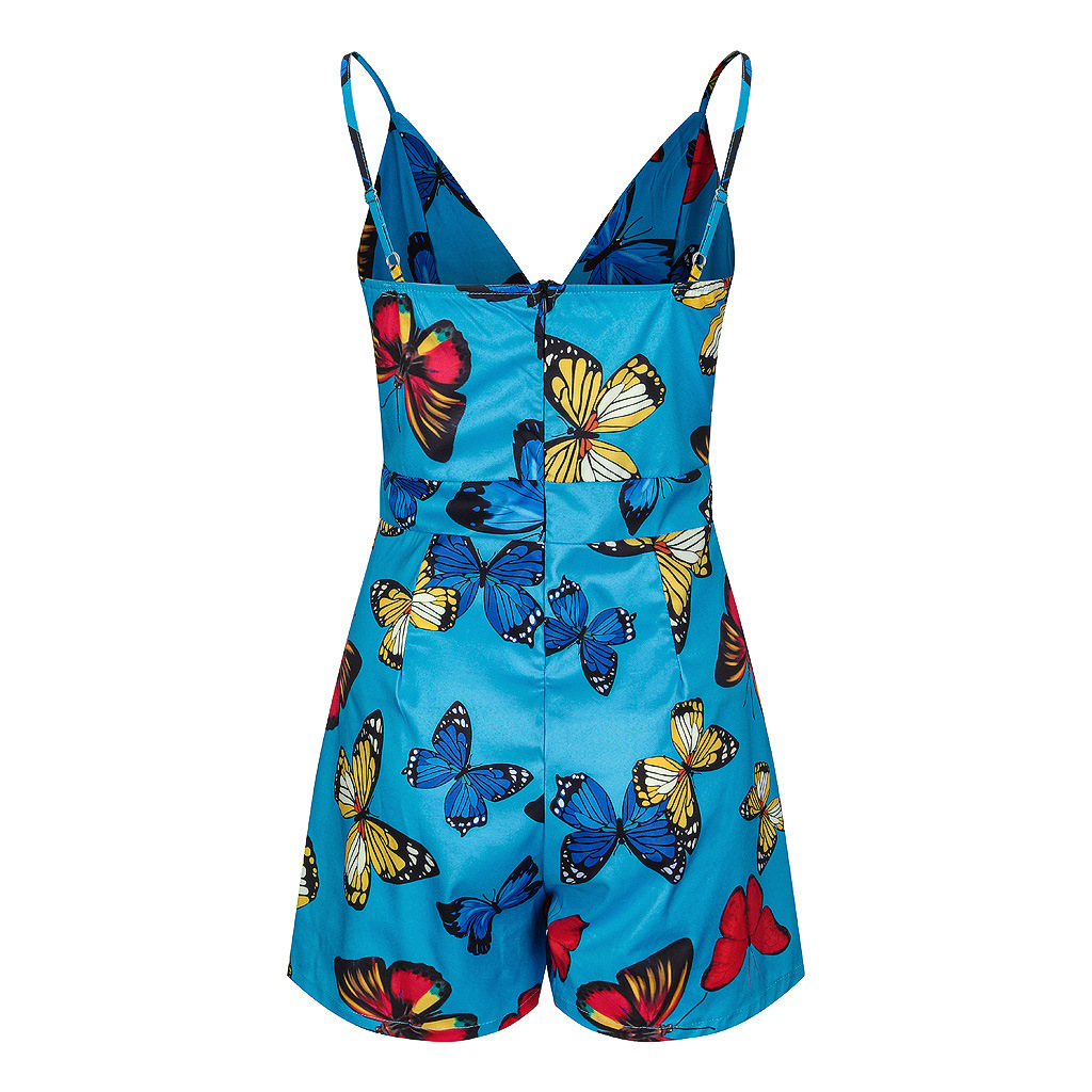 Fashion Sexy Print Suspender Jumpsuit - Image 3