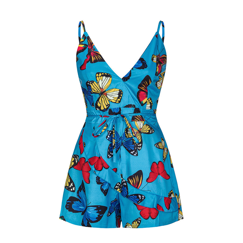 Fashion Sexy Print Suspender Jumpsuit - Image 7