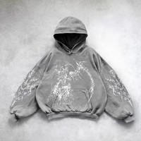Hooded Printed Hip Hop Y2g Streetwear Sweatshirt - Image 3