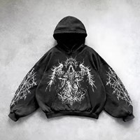 Hooded Printed Hip Hop Y2g Streetwear Sweatshirt - Image 7