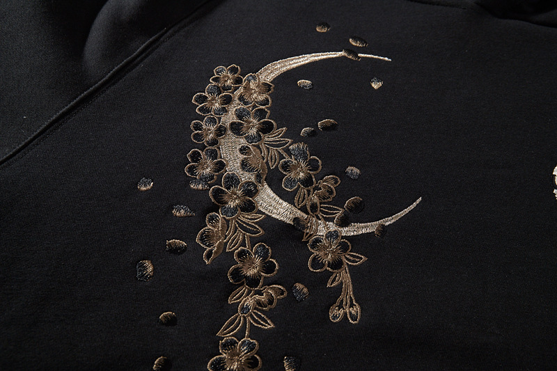Men's Hoodie Sweater Chinese Style Full Width Embroidery - Image 2