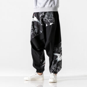 449582423690.jpg Chinese style crotch big crotch patchwork pants