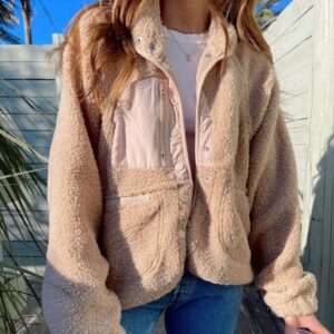 5cc7d915-2cd0-4d73-bd79-bf1638847121.jpg Short Cardigan Plush Jacket Lamb Wool Coat