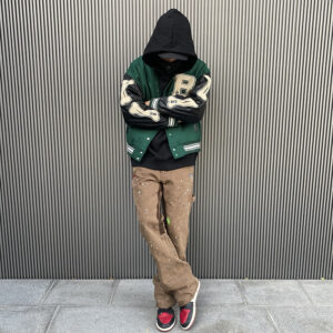 Contrast Color Patchwork Embroidery Brushed Baseball Uniform