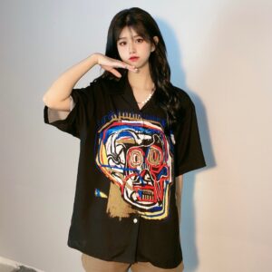 Fashion Personality Ladies Hawaiian Doodle Shirt