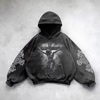 Hooded Printed Hip Hop Y2g Streetwear Sweatshirt - Image 9