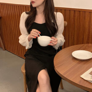 Women's Western Style Slimming Long Sleeve Dress