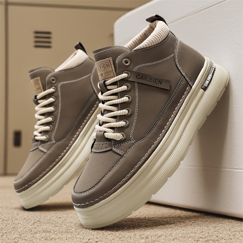 Men’s Vintage Chunky Sole Work Boots – Casual Martin Fashion Shoes