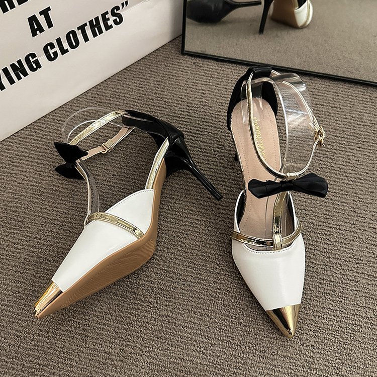 Gorgeous Women's Bow Decor Stiletto High Heel Sandals - Image 2